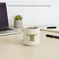 Caneca Mini Tina Baby Yoda em Cerâmica – 100 ml