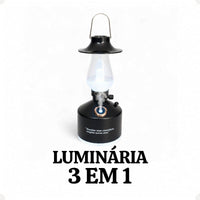 Luminária Lampião Led 3 em 1 com Umidificador