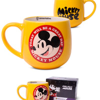 Caneca Maggie Mickey Amarela em Cerâmica – 400 ml