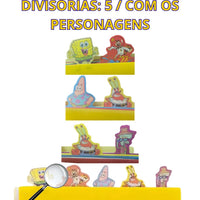 Caderno de Anotações com Divisória 21x16cm 100fls Bob Esponja