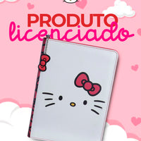 Caderno com Pasta Hello Kitty – 40 Folhas 21 x 41 cm