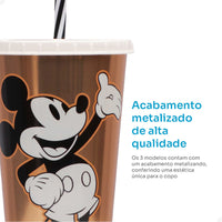 Copo com Tampa e Canudo Mickey Mouse – 700 ml (Sortido)
