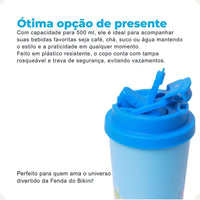 Copo Térmico Baker Bob Esponja – 500 ml