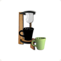 Mini Coador Artesanal com Xícara em MDF – 250 ml