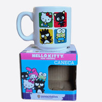 Caneca Mini Tina Cerâmica 100ml Hello Kitty And Friends Branco