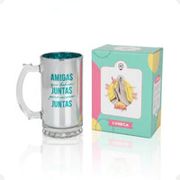 Caneca de Chopp Eletrostática Amigas – 450 ml