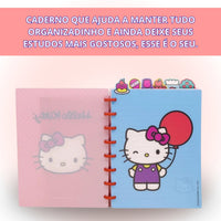 Caderno de Anotações com Divisória 21x16cm 100fls Hello Kitty