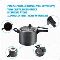 Panela de Pressão Magnific 4,5 L Grafite