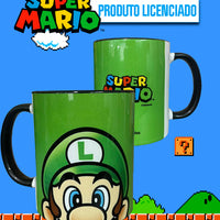 Caneca Pop Super Luigi Face em Cerâmica – 350 ml