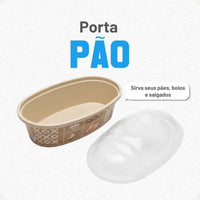 Porta-Pão em Plástico Oval