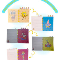 Caderno de Anotações com Divisória 21x16cm 100fls Bob Esponja