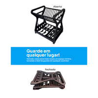 Escorredor de Louças Slim com Porta-Talheres para Pia