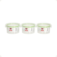 Pote Plástico Hermético com Trava Redondo – 550 ml Verde