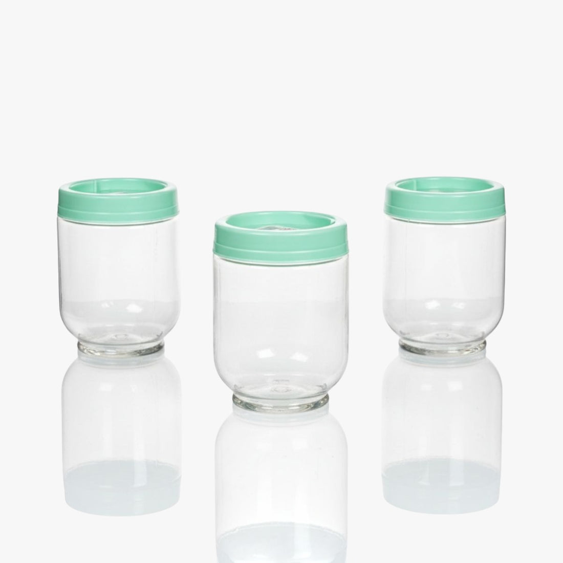 Kit Porta Condimentos Gire Trave 380ml 3 Peças Verde Agua