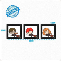 Conjunto de Quadros Harry Potter Pop Collection – 3 Peças