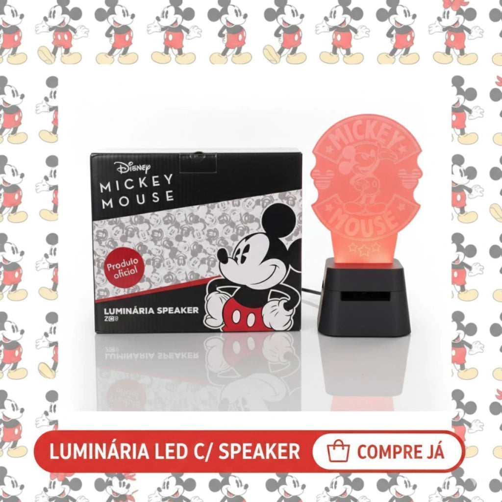 Luminária Decorativa Speaker Mickey