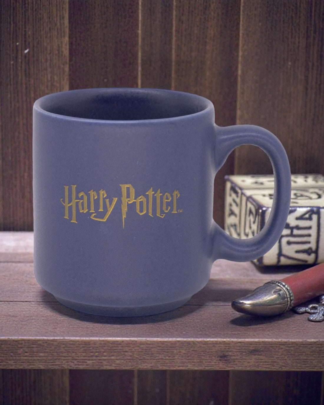 Caneca Mini Tina Cerâmica 100ml Brasão Hogwarts