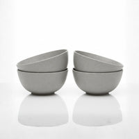 Kit Bowl Fibra de Bambu 600ml 4 peças Cinza