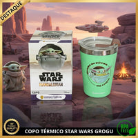 Copo de Viagem Snap com Tampa Baby Yoda – 300 ml