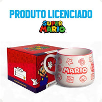 Caneca Moma Cerâmica 500ml Super Mario