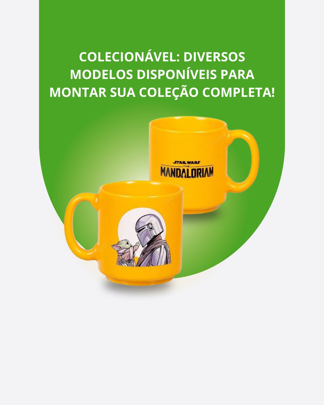 Caneca Mini Tina Cerâmica 100ml Mandalorian