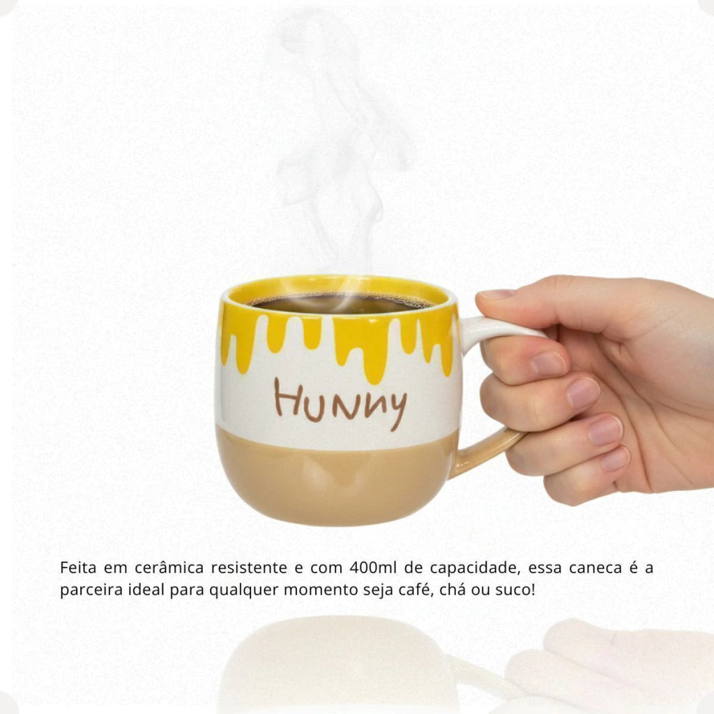 Caneca Maggie Winnie the Pooh em Cerâmica – 400 ml