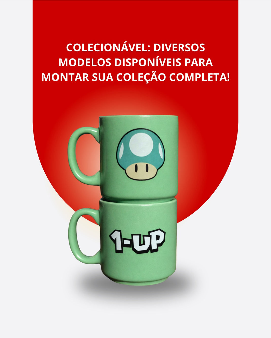 Caneca Mini Tina Cerâmica 100ml Up Super Mario