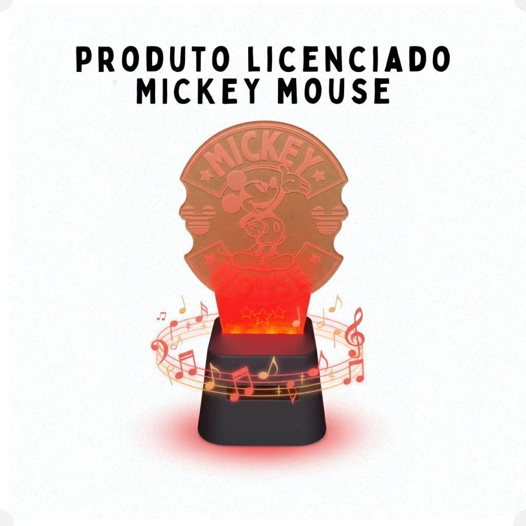 Luminária Decorativa Speaker Mickey