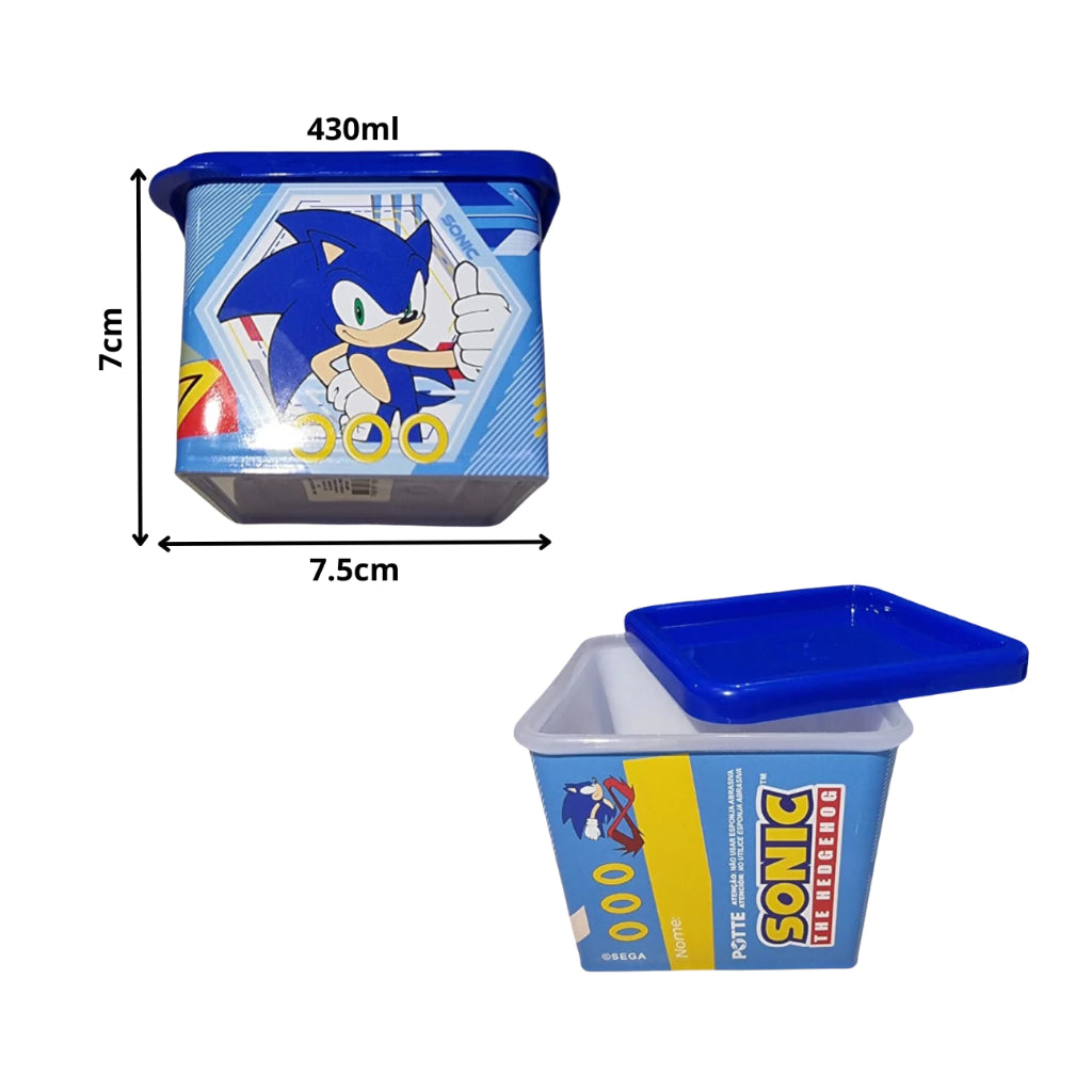 Pote Organizador Quadrado Sonic – 430 ml