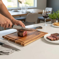 Tábua Cutelo para Churrasco com Cabo – 44 x 24 cm