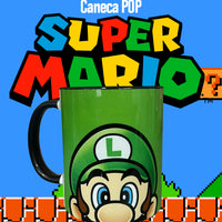 Caneca Pop Super Luigi Face em Cerâmica – 350 ml