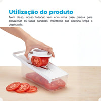 Fatiador de Legumes com Recipiente Coletor