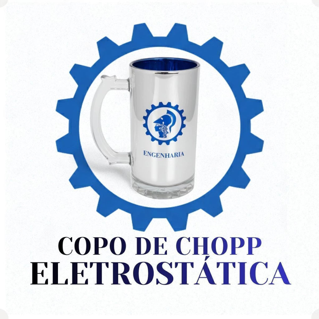 Caneca de Chopp Eletrostática Profissões Engenharia – 450 ml