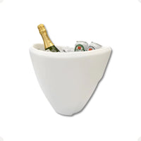 Champanheira Oval Branca – Tamanho P