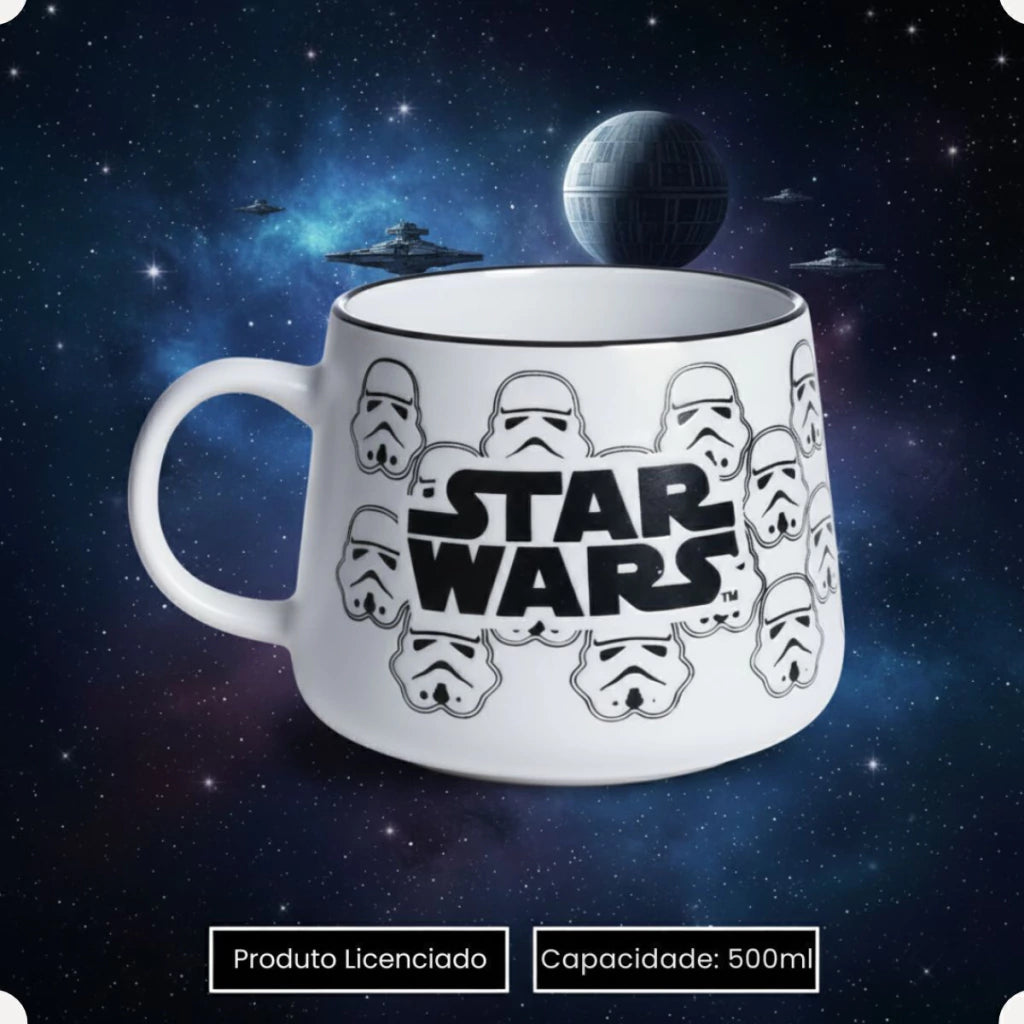 Caneca Moma Cerâmica 500ml Star Wars