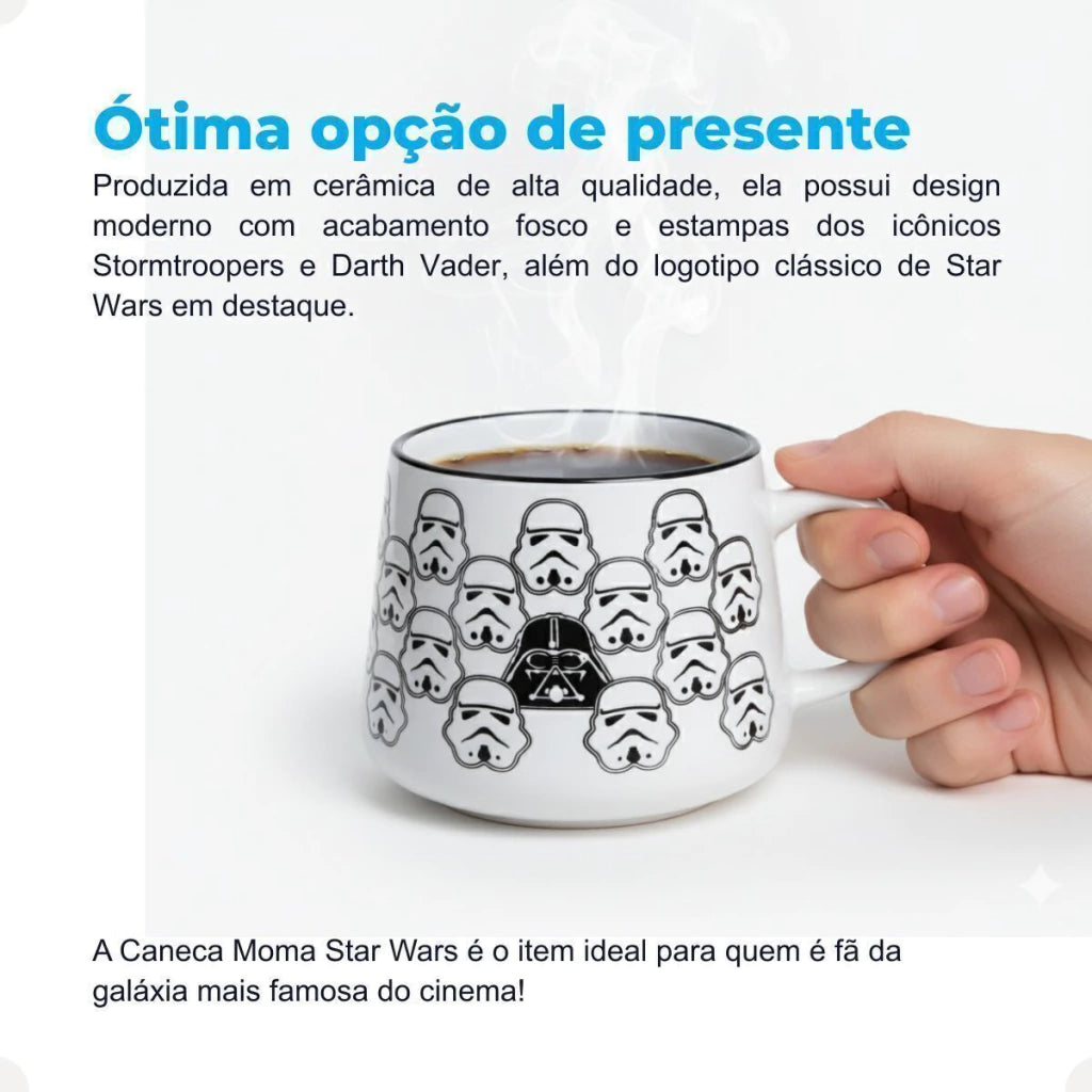 Caneca Moma Cerâmica 500ml Star Wars
