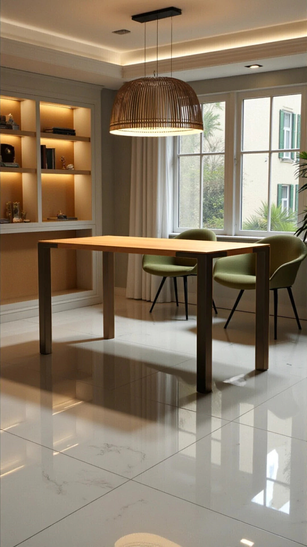 Pé de Mesa Industrial em Aço Reforçado com Base em Cantoneira – 70 cm