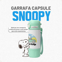 Garrafa Térmica Capsule com Canudo e Alça Snoopy – 450 ml