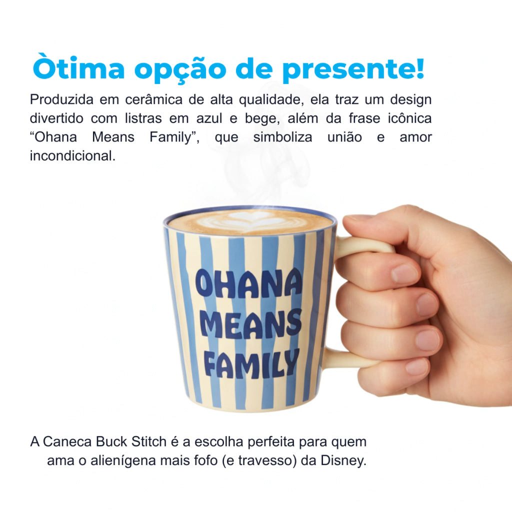 Caneca Buck Stitch Listrada – 400 ml