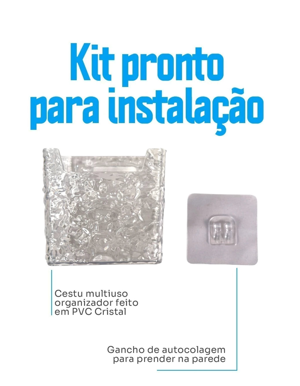 Organizador Multiuso em Acrílico Texturizado