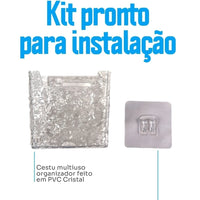 Organizador Multiuso em Acrílico Texturizado