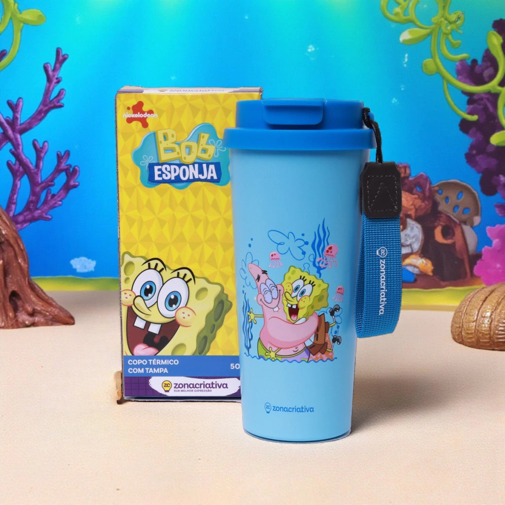 Copo Térmico Baker Bob Esponja – 500 ml