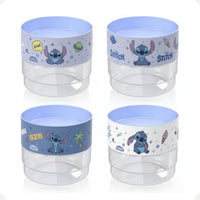 Kit 4 Potes Organizador Plug Empilhável 140ml Sortido Stitch