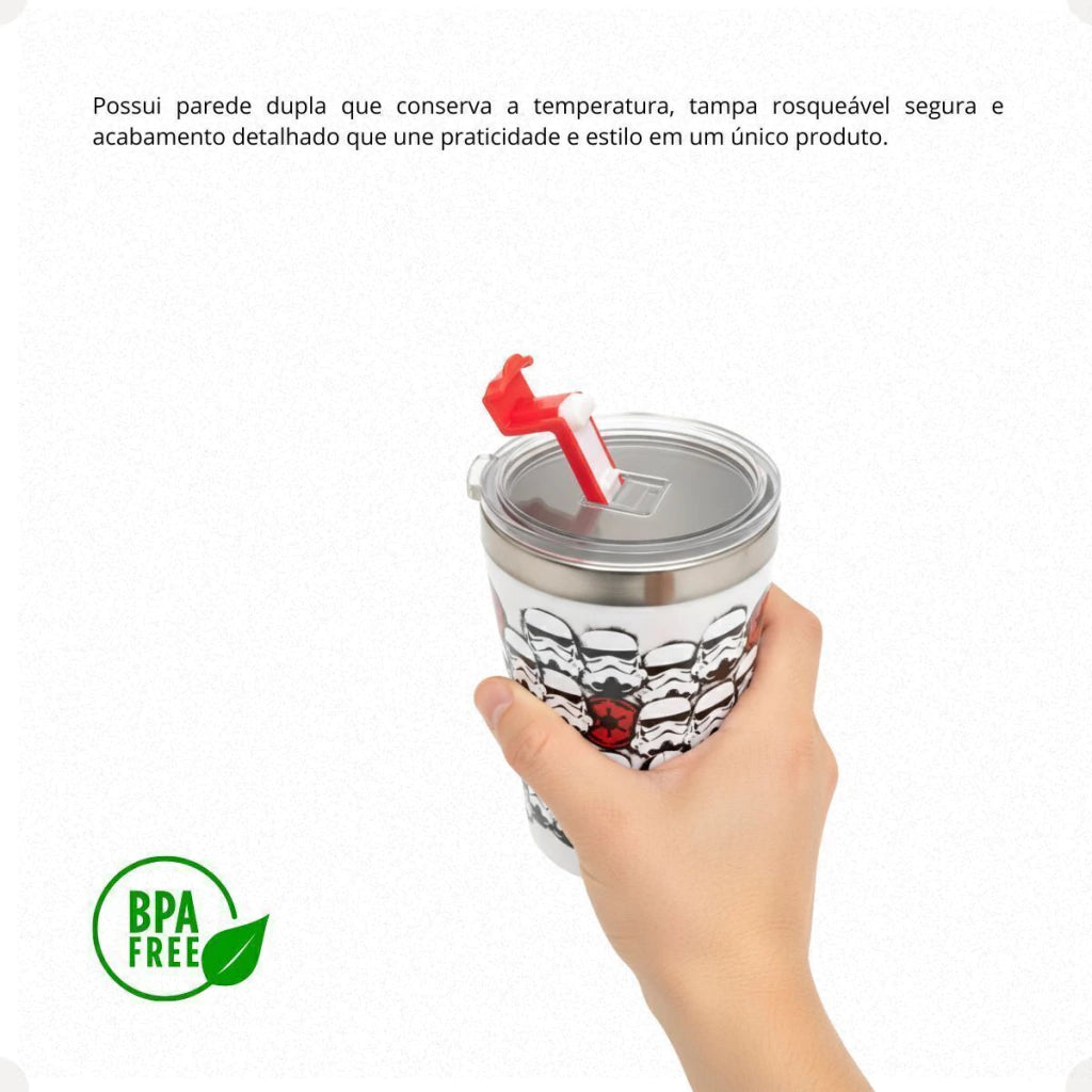 Copo de Viagem Snap com Tampa Star Wars – 300 ml