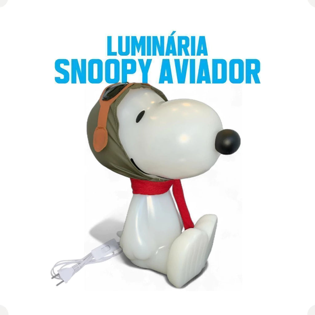 Luminária Snoopy Aviador