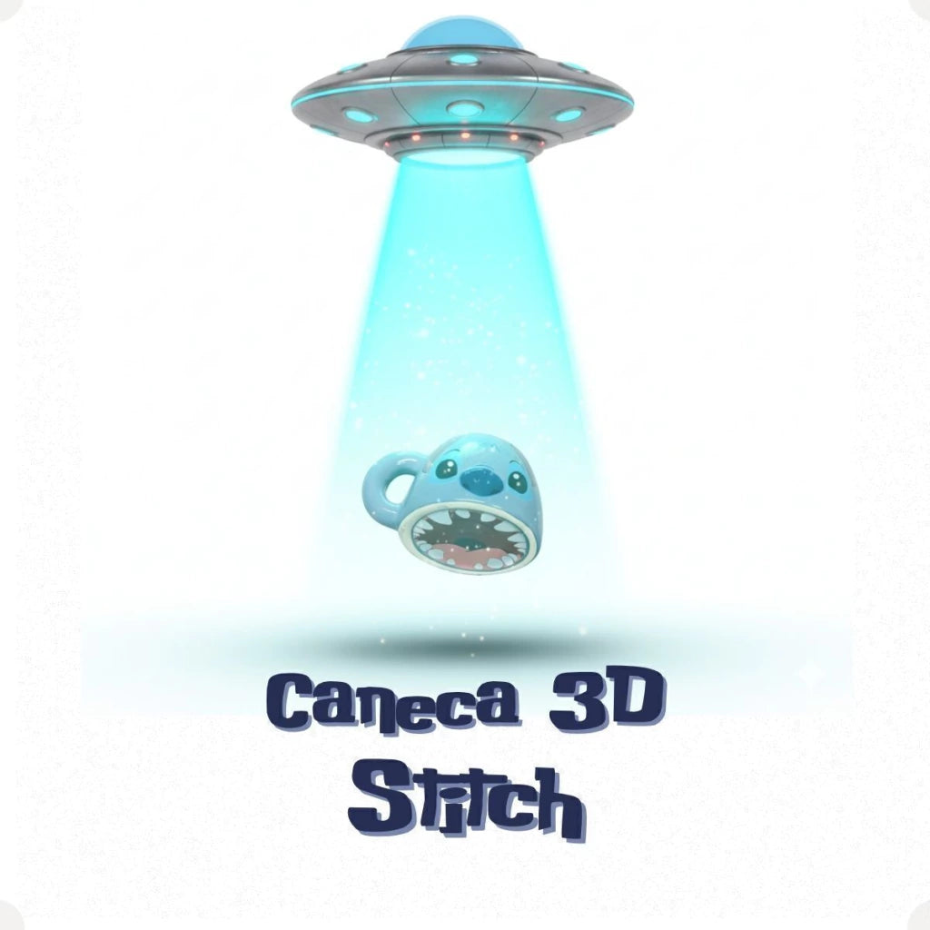 Caneca Decorativa Stitch – 450 ml