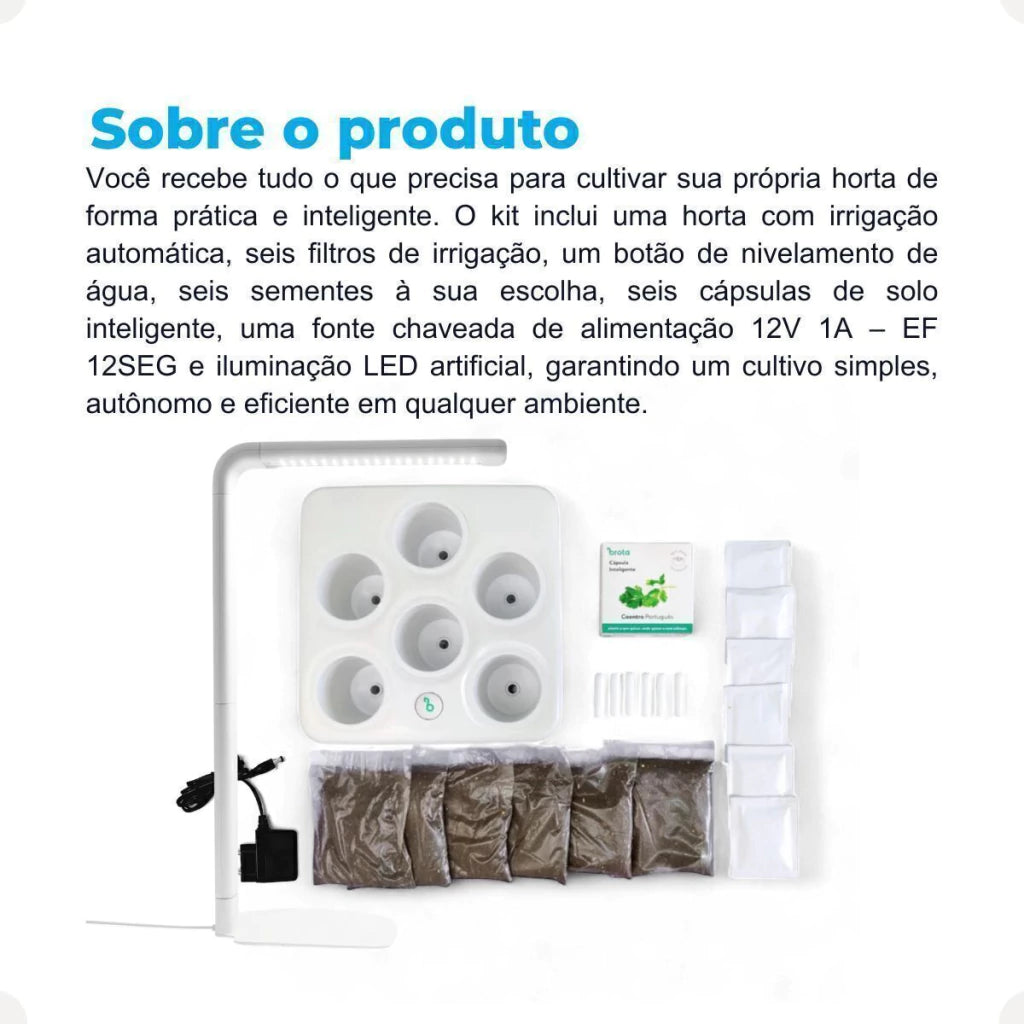 Horta Inteligente com Iluminação Artificial LED-Brota