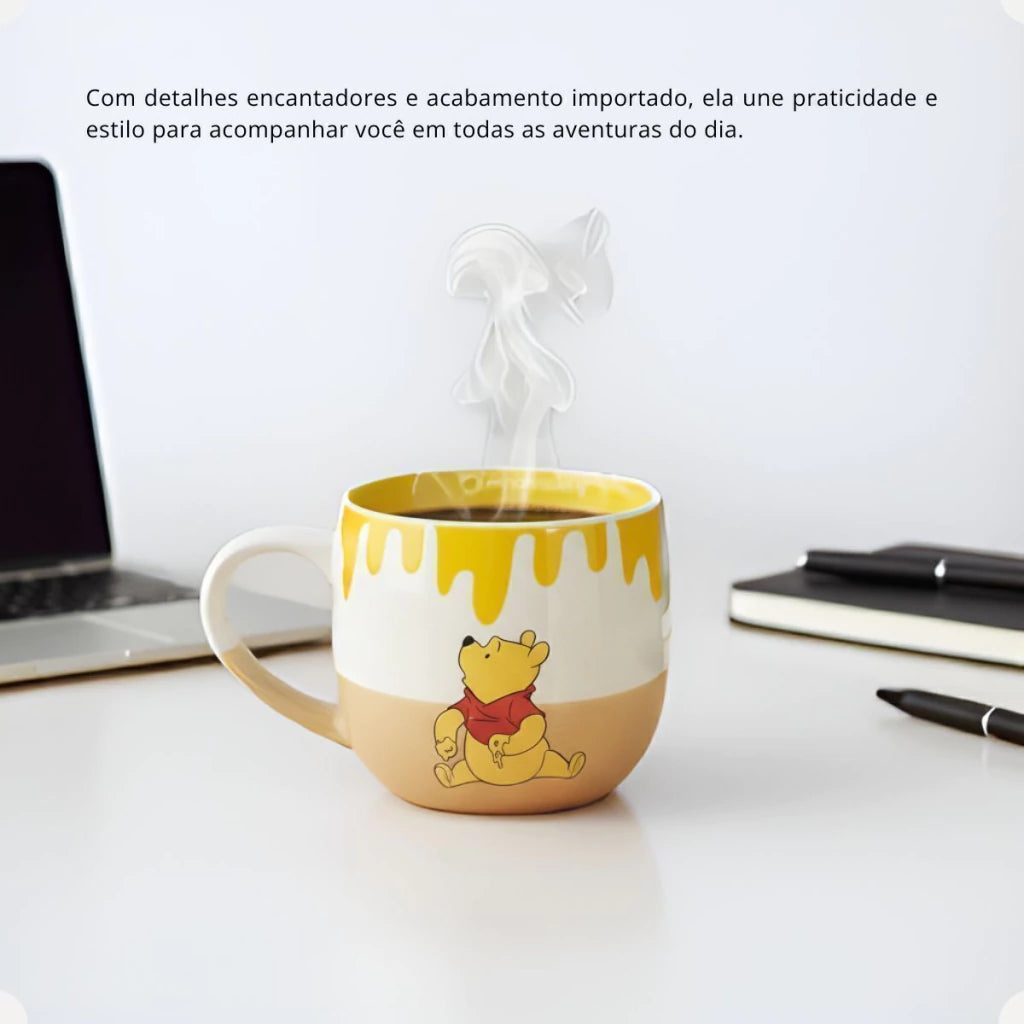 Caneca Maggie Winnie the Pooh em Cerâmica – 400 ml