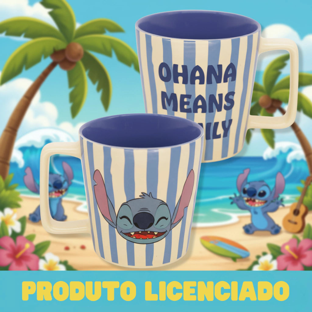 Caneca Buck Stitch Listrada – 400 ml