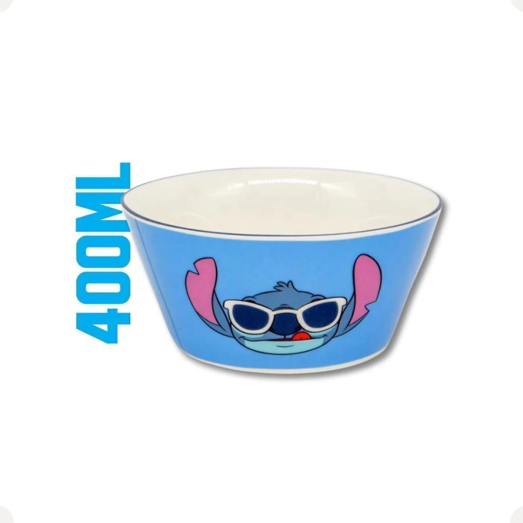 Conjunto Breakfast Stitch em Cerâmica com Caneca, Bowl e Prato